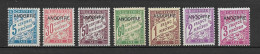 Andorre Fr Taxe Nos 1/8 , Neufs , ** , Sans Charniere , Ttb .( Manque Le No 2 ) . - Unused Stamps