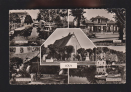 28 - Jouy : L'Eure Au Moulin - La Mairie - L'Eglise - Les Moulins De Chardon Et De La Roche (CPSM Multivues) - Jouy