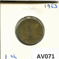 1 SCHILLING 1963 AUSTRIA Coin #AV071.U.A - Oesterreich