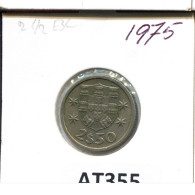2$50 ESCUDOS 1975 PORTUGAL Münze #AT355.D.A - Portugal