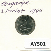 2 FORINT 1995 HUNGARY Coin #AY501.U.A - Hungary