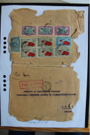 PAR AVION / LETTRE SUR SUPPORT CACHET DE MAJUNGA DU 24-8-1937 POUR ORLY AFFRNT COMPOSE Y&T MG PA 3,12x5,MG169,155x3 - Airmail