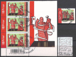[502384]TB//O/Used-Belgique 2006 - N° 3525/26, Triplette Cdf Décoré + Du Carnet (permanent) Obl 1er Jour Complète, Croi - Used Stamps
