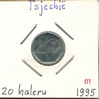 20 HELLER 1995 TSCHECHIEN CZECH REPUBLIC Münze #AP718.2.D.A - Tschechische Rep.