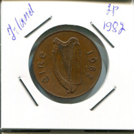 2 PENCE 1982 IRLANDA IRELAND Moneda #AN621.E.A - Irlanda