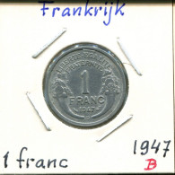 1 FRANC 1947 FRANKREICH FRANCE Französisch Münze #AM294.D.A - 1 Franc