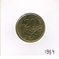 20 DRACHMES 1994 GREECE Coin #AK444.U.A - Grecia
