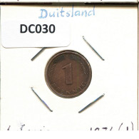 1 PFENNIG 1971 J BRD DEUTSCHLAND Münze GERMANY #DC030.D.A - 1 Pfennig