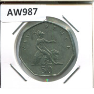 50 PENCE 1970 UK GBAN BRETAÑA GREAT BRITAIN Moneda #AW987.E.A - Otros & Sin Clasificación