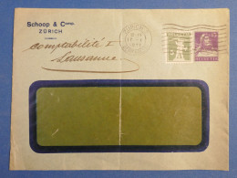 DL3 SUISSE  BELLE  CARTE ENTIER FENETRE 1928  ZURICH    +AFF. INTERESSANT++ - Entiers Postaux