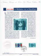 - Document Premier Jour LE MÉDIATEUR DE LA RÉPUBLIQUE 1973-1998 - - Documents Of Postal Services