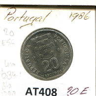 20 ESCUDOS 1986 PORTUGAL Moneda #AT408.E.A - Portugal