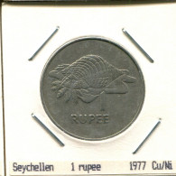 1 RUPPE 1977 SEYCHELLEN SEYCHELLES ISLANDS Münze #AS382.D.A - Seychelles