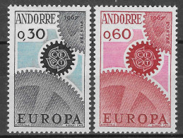 ANDORRE FRANCAIS N°179/180* (europa 1967) - COTE 25.00 € - 1967