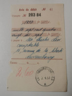 Coupon, Oblitéré Luxembourg Chèques 1957 - Covers & Documents