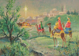 SAINTS Christmas Christianity Vintage Postcard CPSM #PBB957.A - Santi