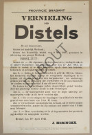 WOII - Affiche - 1945 Vernieling Van Distels (P420) - Affiches