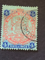 BRITISH SOUTH AFRICA COMPANY RHODESIA SG 37  4s Orange And Blue FU - Rhodesia Del Sud (...-1964)