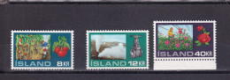 LI03 Iceland 1972 Greenhouses Mint Stamps Selection - Ungebraucht