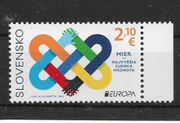 SLOVAKIA 2023  EUROPA  PEACE SET  MNH - 2023