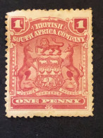 BRITISH SOUTH AFRICA COMPANY RHODESIA SG 78  1d Red  MH* - Rhodesia Del Sud (...-1964)