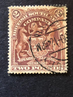 BRITISH SOUTH AFRICA COMPANY RHODESIA SG 91 £2 Brown  FU - Südrhodesien (...-1964)