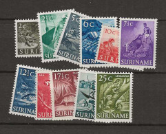 1953 MNH Suriname NVPH 297-307 Postfris** - Surinam ... - 1975