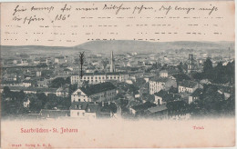 Feldpost-AK Saarbrücken - St. Johann, Totale 1909 - Saarbrücken