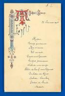 Menu-014A27  Menu Du 23 Janvier 1904, BE - Menus