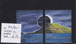 SA03 Faroe Islands 2015 Total Solar Eclipse Mint Stamps - Islas Faeroes