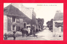 F-49-Thouarce-05A84  La Rue Du Pont, Marchand Ambulant, Charrette, Cpa  - Thouarce