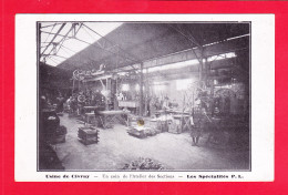 F-86-Civray-25Ph80  Usine De Civray, Un Coin De L'atelier Des Sections, Au Verso Ets Portejoie, Brunet Et Lavaud, BE - Civray