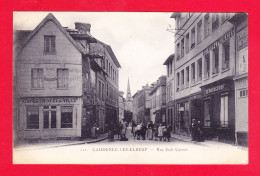 F-76-Caudebec Les Elbeuf-04Ph81  La Rue Sadi Carnot, Animation,  Café De L'hôtel De Ville, Cpa BE - Caudebec-lès-Elbeuf