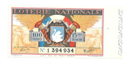 KB1820 - BILLET DE LOTERIE NATIONALE - 15 ème TRANCHE 1939 - ARMOIRIE VILLE DE LE BLANC INDRE - Lottery Tickets