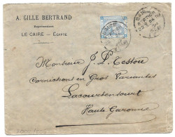 (C04) - COVER WITH 1P. STAMP CAIRE / STATION => FRANCE 1906 - 1866-1914 Khedivaat Egypte