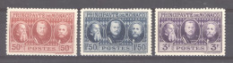 Monaco  :  Yv  111-13  * - Unused Stamps