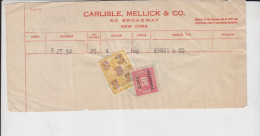 USA Revenue Document Stamps (good Cover - 3) - Cartas & Documentos