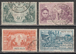 Haute-Volta N° 66 - 69 Exposition Coloniale 1931 - Usati