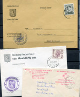 HAASDONK 5 Gemeente  Enveloppen - Zie Stempels En Zegels + 1 RODE KRUIS - Other & Unclassified