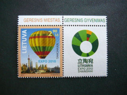 EXPO 2010 Shanghai. Balloon # Lietuva Litauen Lituanie Litouwen Lithuania 2010 MNH #Mi.1036v - Lituania