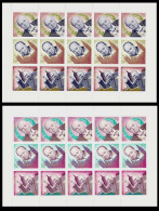 Yemen 1965 "Sir Winston Churchill" ,Mi.153/158 A ,minisheets Of 5 Sets Perf.,CV 37.50 Euro ,MNH - Yemen