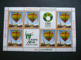 EXPO 2010 Shanghai. Balloon # Lietuva Litauen Lituanie Litouwen Lithuania 2010 MNH #Mi.1036lp - Lituania