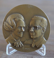 Médaille Collection REX BALINVS- FABIOLA 1960 1990 Par P HUYBRECHTS & H LANNOYE - Royal / Of Nobility