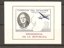 Equateur 1949 - Président Roosevelt - Presidencia De La Republica - Bloc ND - MNH - Timbre De Service/servicio Official - Equateur