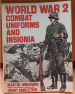 WORLD WAR 2 - COMBAT UNIFORMS AND INSU-IGNIA   - 104 PAGES AND BOOK IN GOOD CONDITION    ZIE  AFBEELDINGEN - Oorlog 1939-45