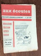 Aux écoutes Du Monde N°1949_ 24 Novembre 1961_deuxième édition Après Saisie_ La Grève De Mardi : Plus Qu'une "péripétie" - 1950 - Oggi