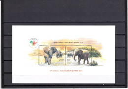 INDIA 2011 Elephant / Olifant Africa Forum Blok / MS *** MNH - Neufs