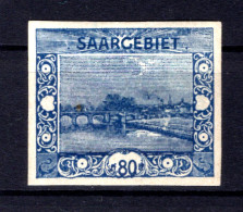 Saar 62U UNGEZÄHNT * MH 35EUR (L8921 - Ungebraucht