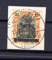 Saar 9bIII Herrlich Auf Gest. Luxusbriefstück BPP 150EUR (16952 - Storia Postale