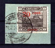 Saar 74 PFII ABART!! Gest. Luxusbriefstück BPP 32EUR (L9289 - Storia Postale